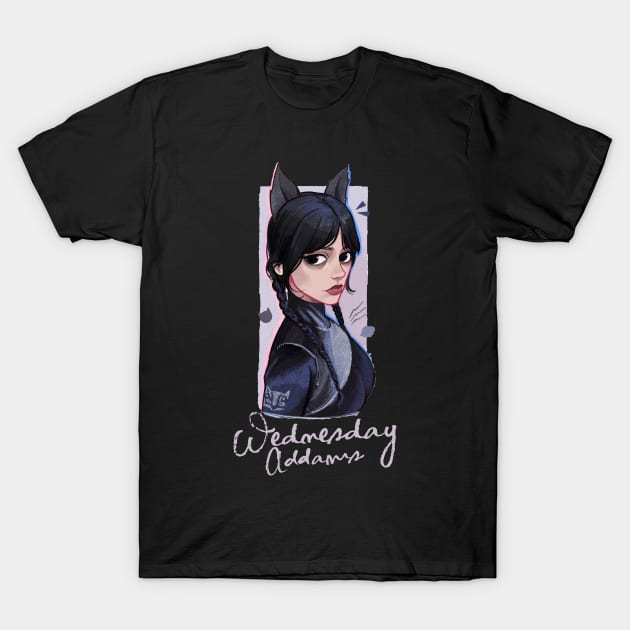 Wednesday Addams T-Shirt by MokeyDesign